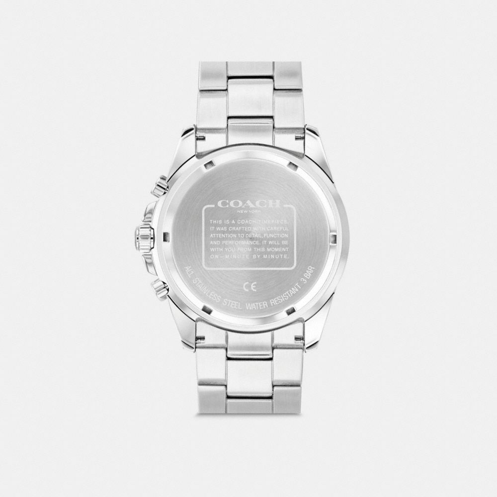 COACH®,Kent Watch, 44 Mm,,Back View