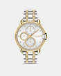 COACH®,ARDEN WATCH, 38MM,Two Tone,Front View