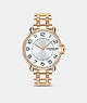 COACH®,MONTRE ARDEN, 36MM,Or Rose,Front View