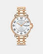 COACH®,ARDEN WATCH, 36MM,Rose Gold,Front View