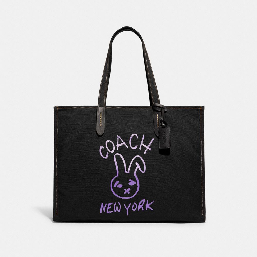 COACH LUNAR NEW YEAR TOTE 42 WITH RABBIT PRINT:NWT CF926