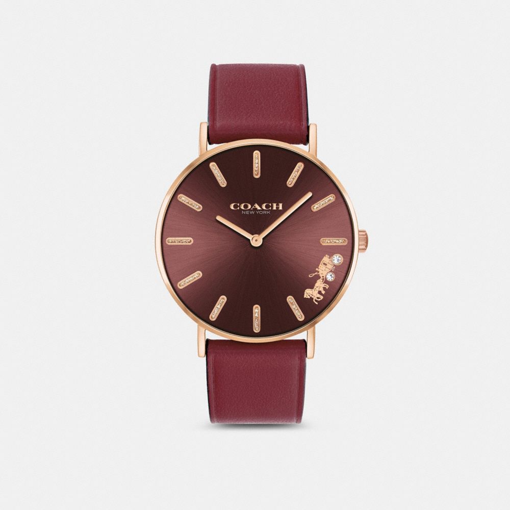 Pink hot sale coach watch