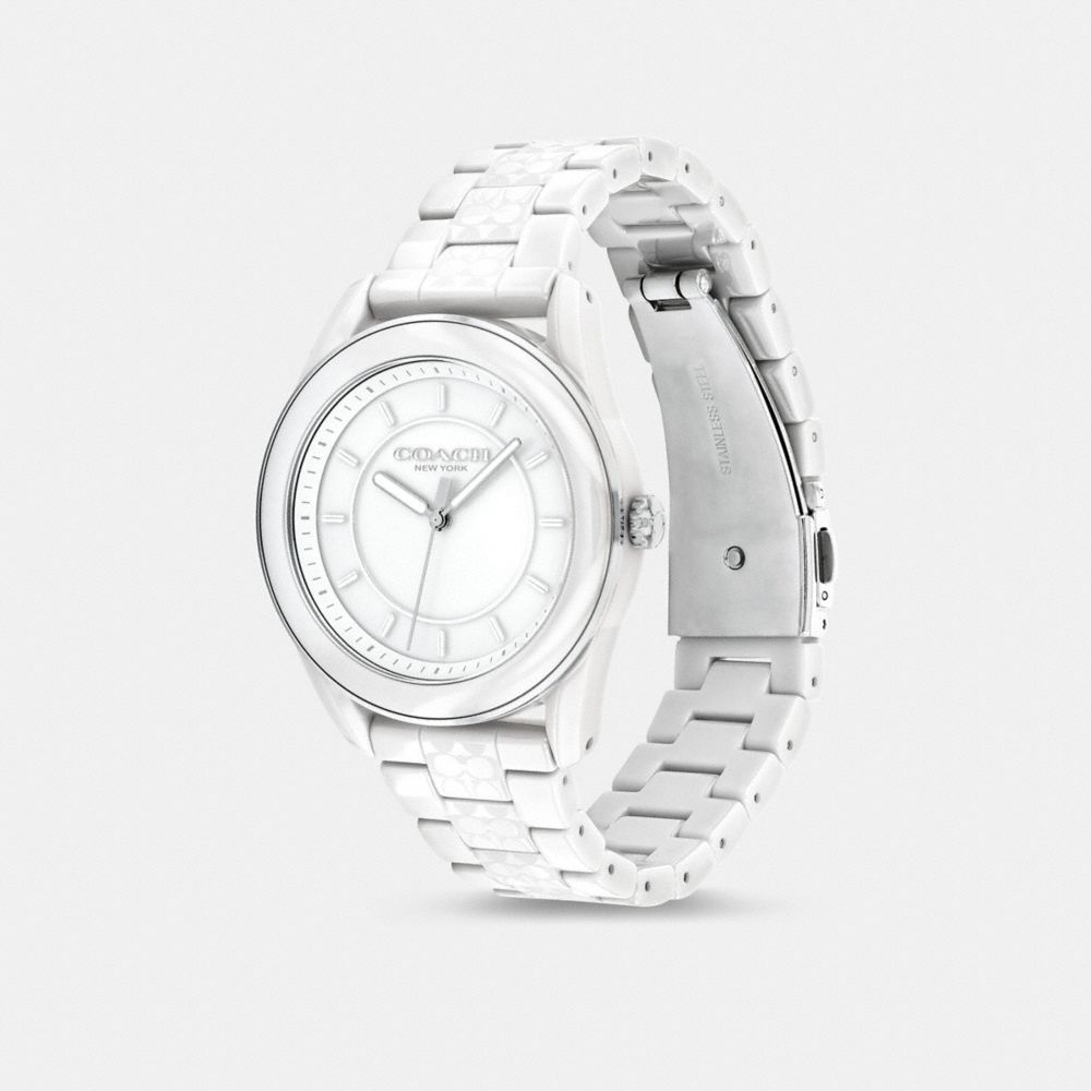 Coach white hot sale ceramic watch