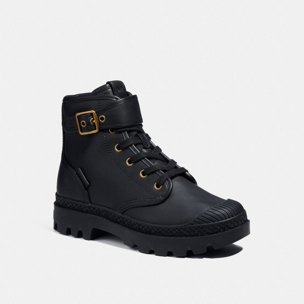 COACH®,TROOPER MID TOP BOOT,Black,Front View