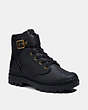 COACH®,TROOPER MID TOP BOOT,Leather,Black,Front View