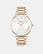 COACH®,PERRY WATCH, 36MM,Rose Gold,Front View