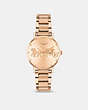 COACH®,PERRY WATCH, 28MM,Rose Gold,Front View