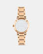 COACH®,PERRY WATCH, 28MM,Rose Gold,Back View