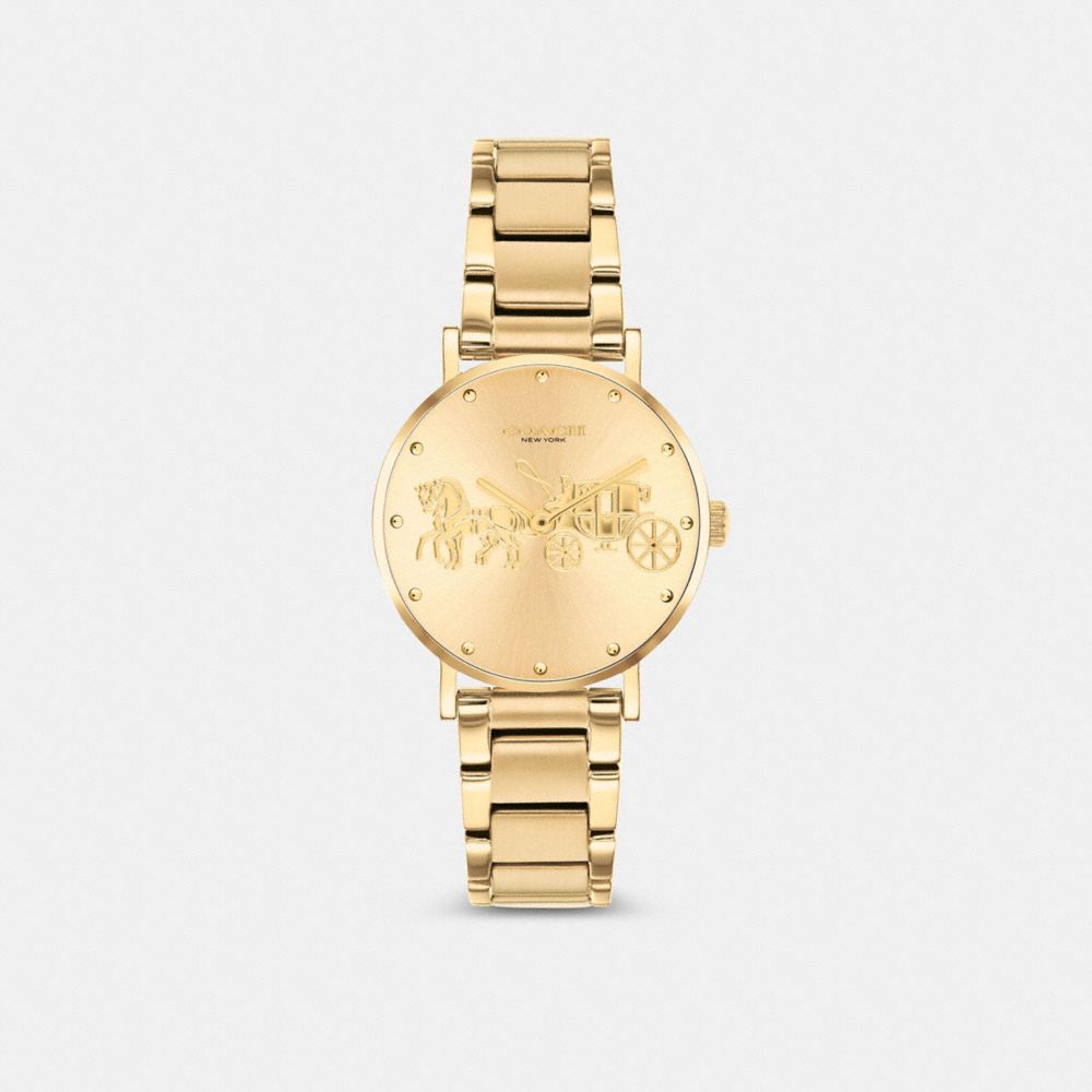 COACH®,MONTRE PERRY, 28MM,Or,Front View