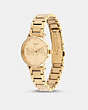 COACH®,PERRY WATCH, 28MM,Gold,Angle View