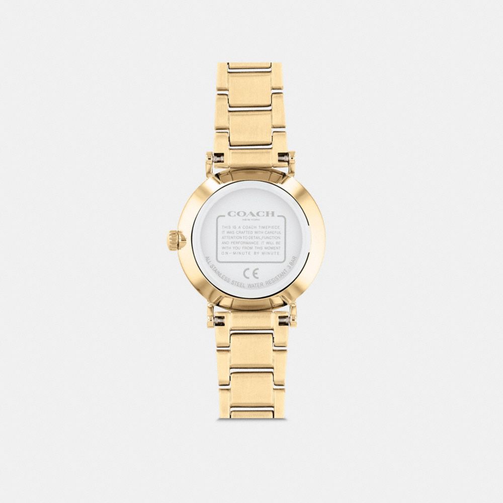 COACH®,MONTRE PERRY, 28MM,Or,Back View