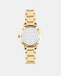 COACH®,PERRY WATCH, 28MM,Gold,Back View