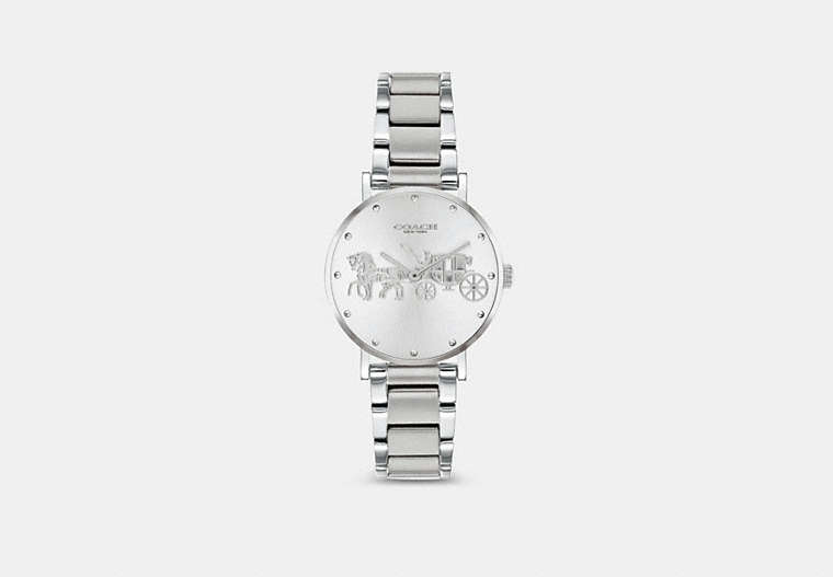 COACH®,PERRY WATCH, 28MM,Stainless Steel,Stainless Steel,Front View