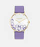 COACH®,PERRY WATCH, 36MM,Purple,Front View