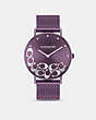 COACH®,PERRY WATCH, 36MM,Purple,Front View