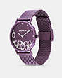 COACH®,PERRY WATCH, 36MM,Purple,Angle View