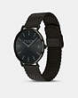 COACH®,CHARLES WATCH, 41MM,Black,Angle View
