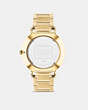 COACH®,CHARLES WATCH, 41MM,Gold,Back View