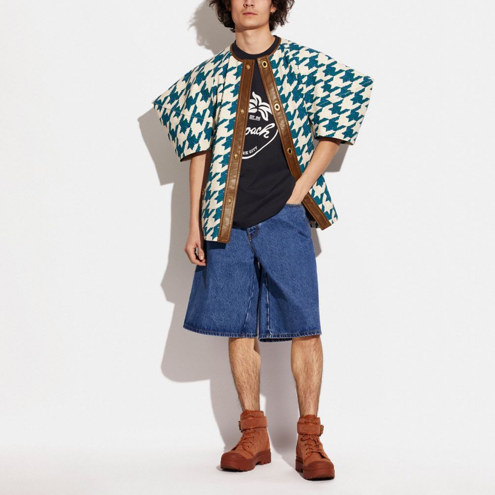 Herringbone Jacket In Organic Cotton