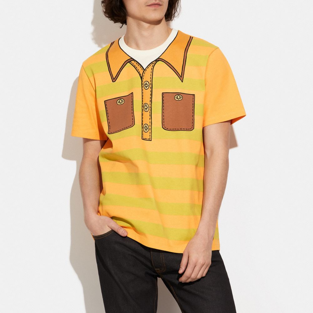 Trompe L'oeil T Shirt In Organic Cotton | COACH®