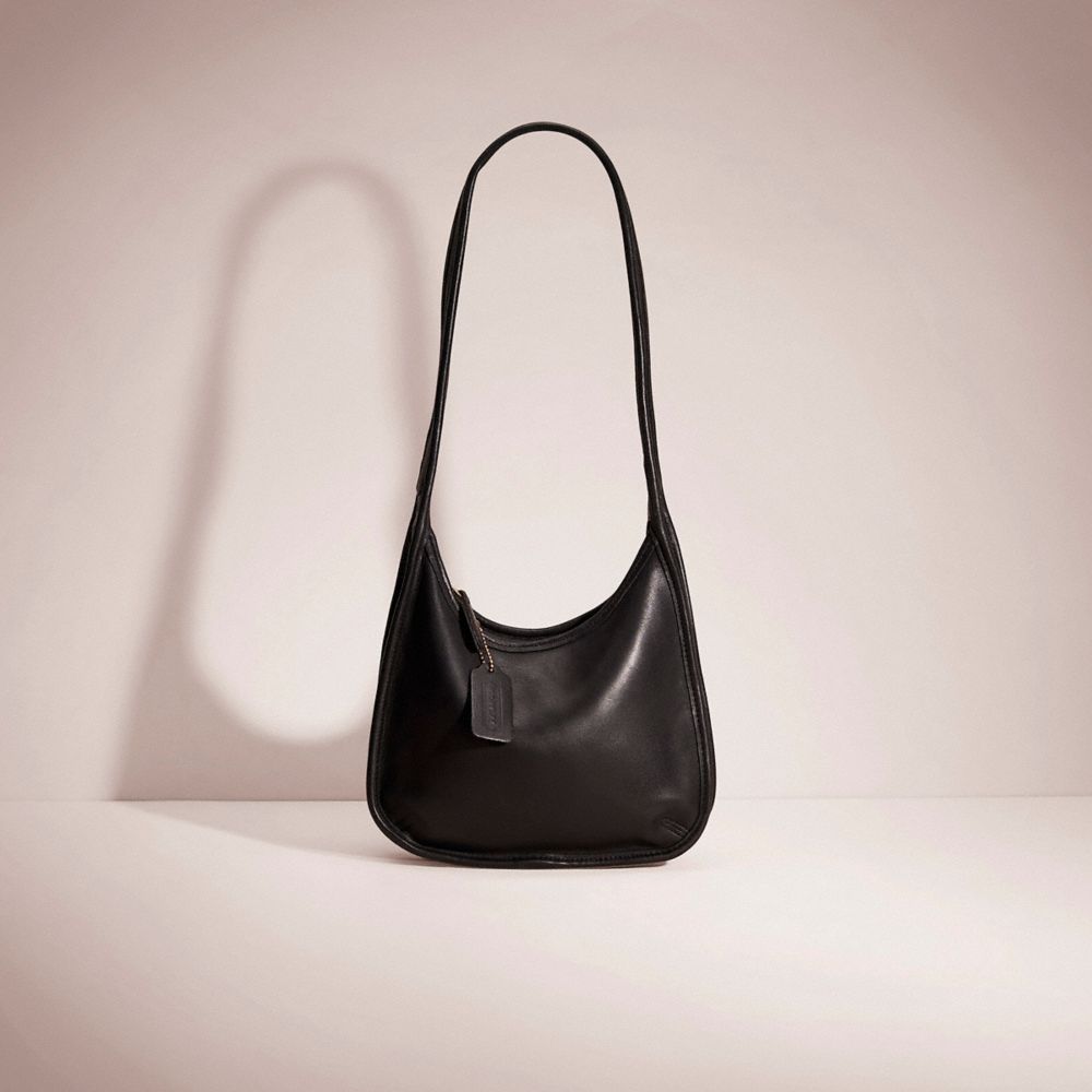 nano luggage bag in smooth calfskin black