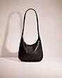COACH®,VINTAGE ERGO MINI ZIP BAG,Glovetanned Leather,Small,Brass/Black,Front View