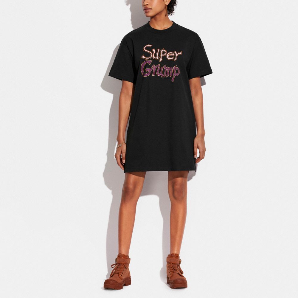 Super Grump T Shirt Dress In Organic Cotton