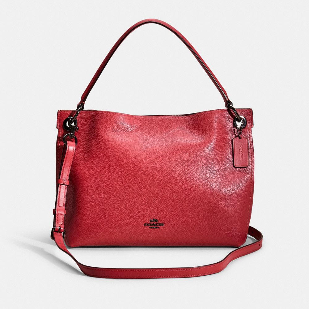 Gunmetal Washed Red Restored Clarkson Hobo