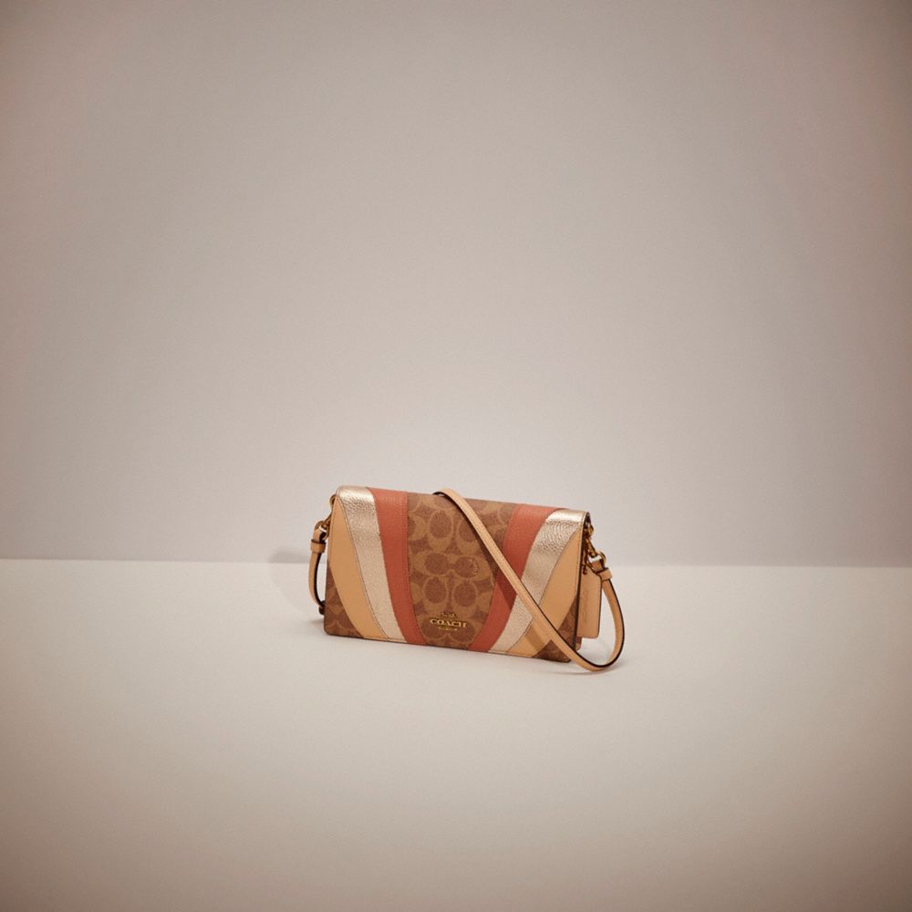 COACH Restored Hayden Foldover Crossbody Clutch In Signature Canvas With Wave Patchwork