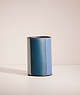 COACH®,REMADE COLORBLOCK PENCIL CUP,Mini,Blue Multicolor,Front View