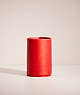 COACH®,REMADE COLORBLOCK PENCIL CUP,Mini,Red Multi,Front View