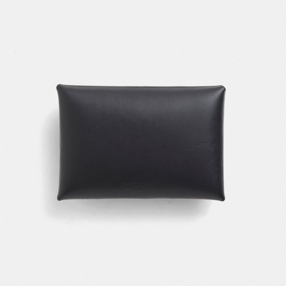 COACH®,Remade Colorblock Large Pouch,Coin,Color Block,Embossed,Logo,Casual,Multi Color,Back View