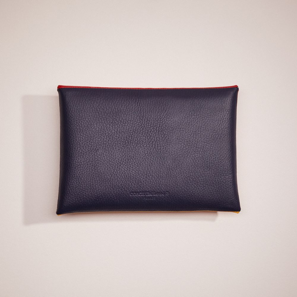 COACH®,REMADE COLORBLOCK LARGE POUCH,Leather,Mini,Pride,Rainbow,Back View