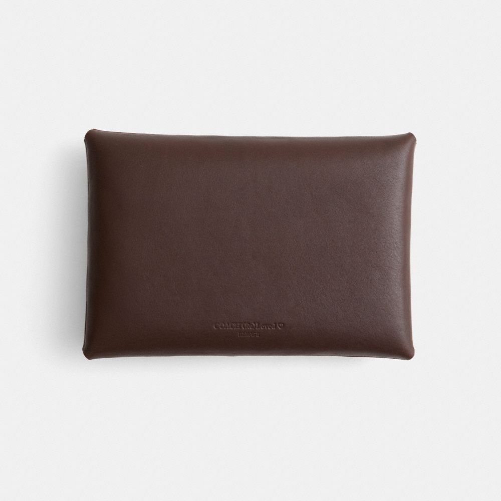 COACH®,Remade Colorblock Large Pouch,Coin,Color Block,Logo,Embossed,Casual,,Back View