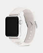 COACH®,APPLE WATCH® STRAP, 38MM AND 40MM,silicone,White,Angle View