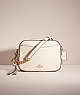 COACH®,RESTORED CAMERA BAG,Pebble Leather,Medium,Gold/Chalk,Front View