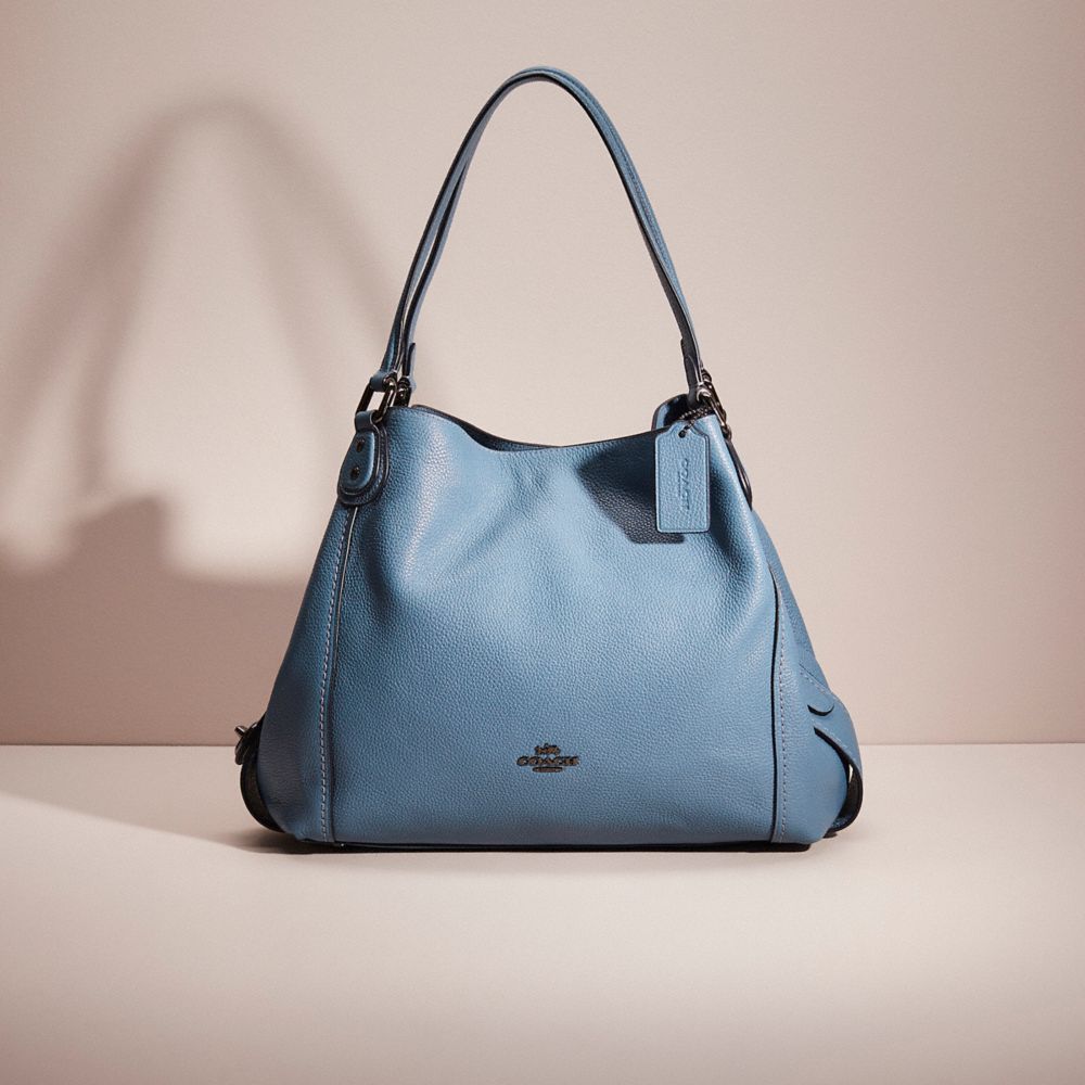 Coach Light Blue Leather Edie 31 Tote Coach