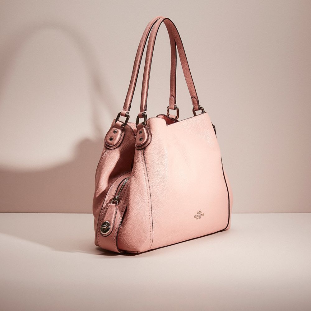 COACH®,Restored Edie Shoulder Bag 31,Leather,Hobo,Metal,Logo,Gold Metal,Casual,,Angle View