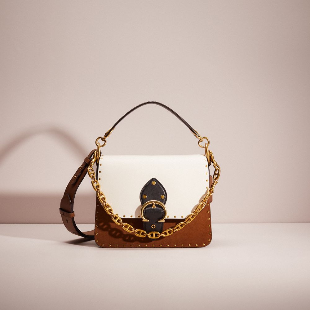 COACH® | Restored Beat Shoulder Bag In Colorblock With Rivets