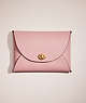 COACH®,REMADE LARGE POUCH,Leather,Mini,Carnation,Front View
