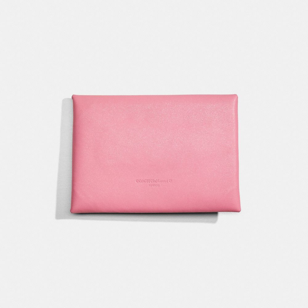 COACH®,Remade Large Pouch,Coin,Casual,Pink,Back View