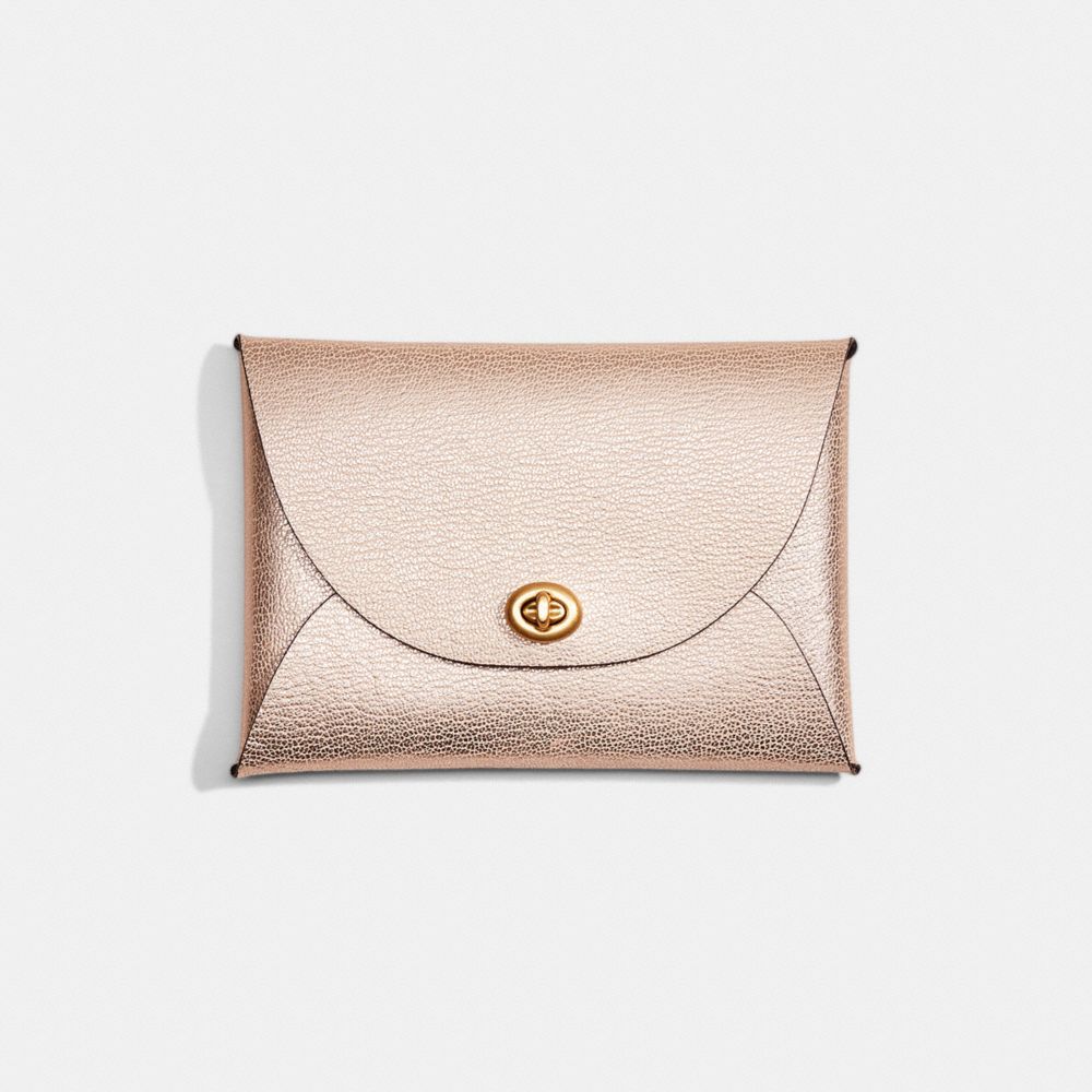 Rose gold coach on sale wallet