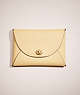COACH®,REMADE LARGE POUCH,Leather,Mini,Vanilla,Front View