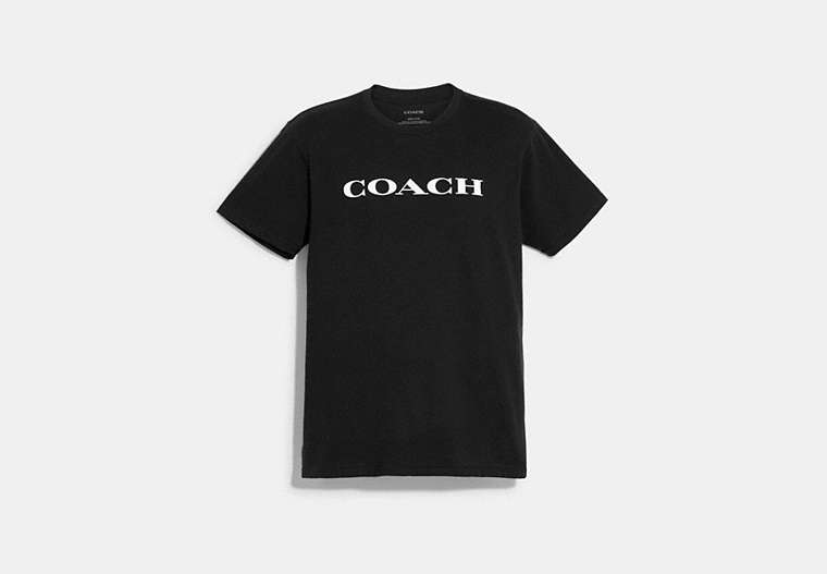 COACH®,ESSENTIAL T-SHIRT,Black,Front View