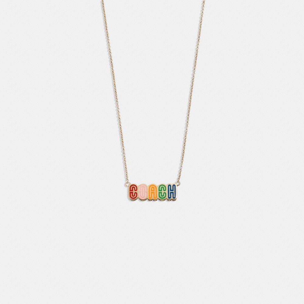 Coach on sale rainbow necklace