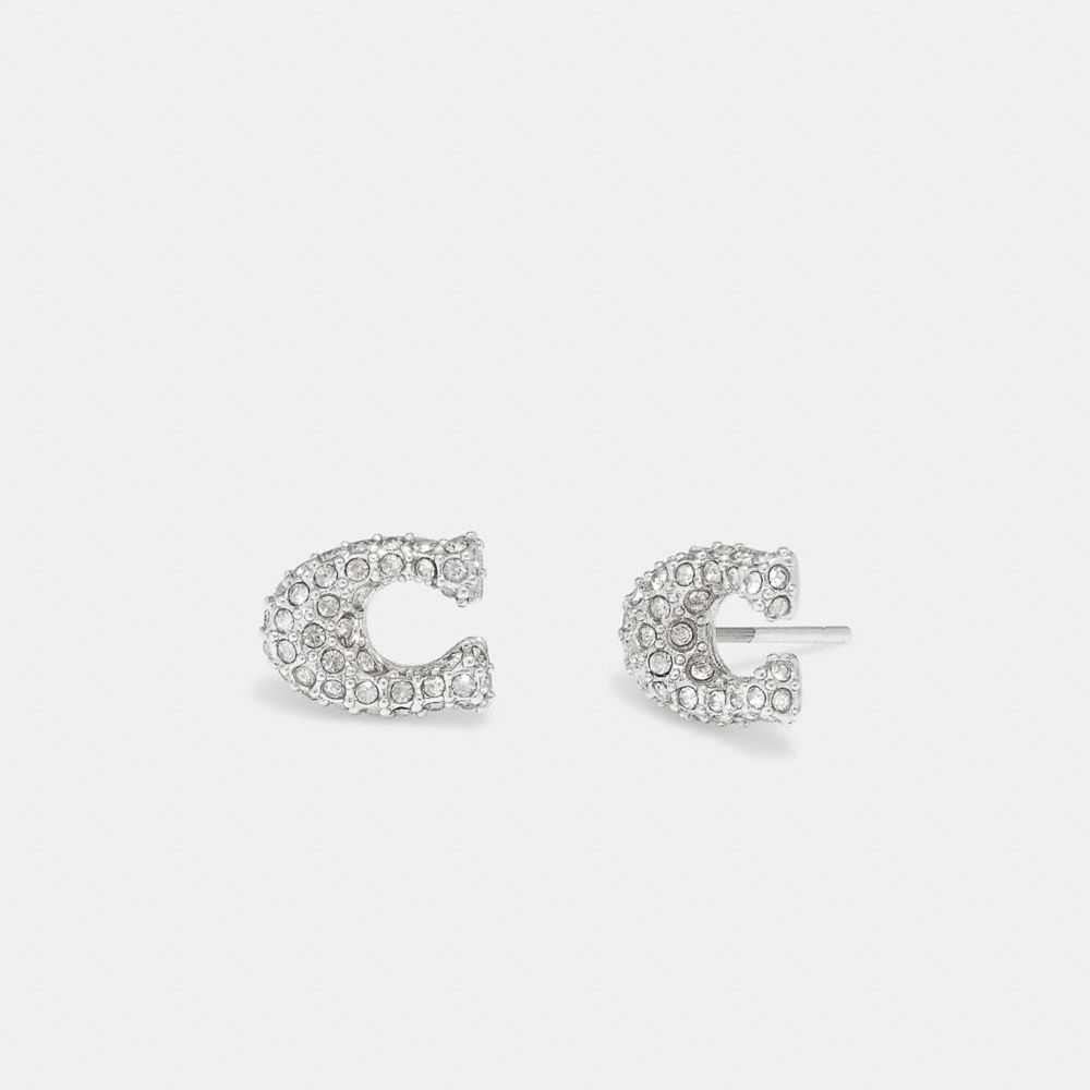 Coach deals diamond earrings