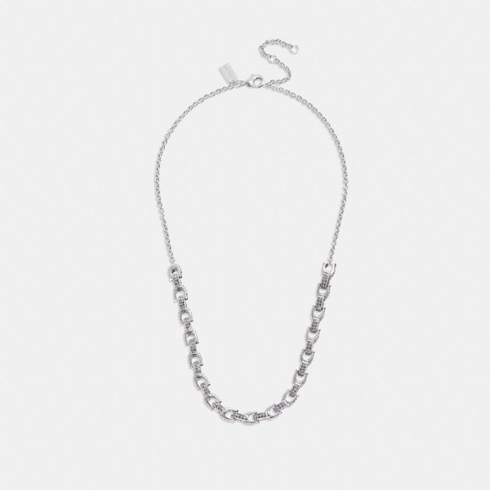 Pavé Signature Chain Necklace