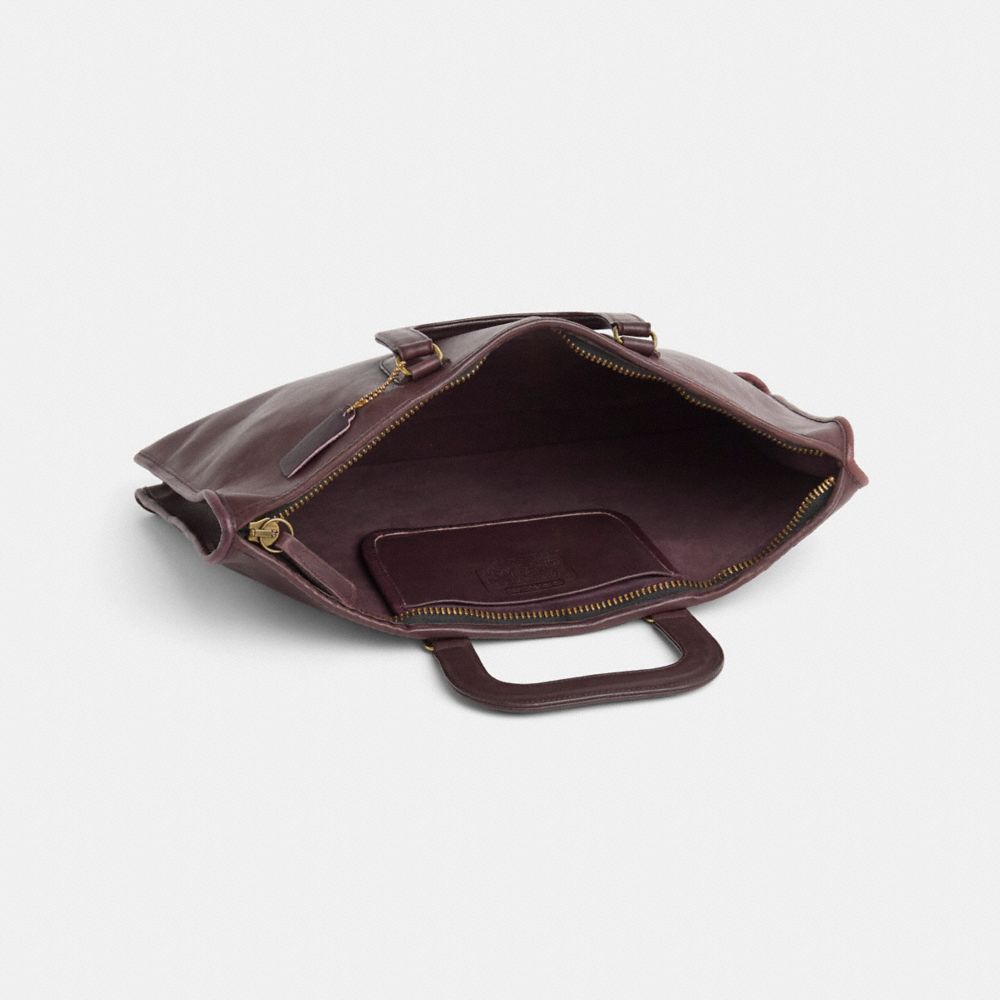 COACH®,Vintage Handle Portfolio,,Inside View,Top View