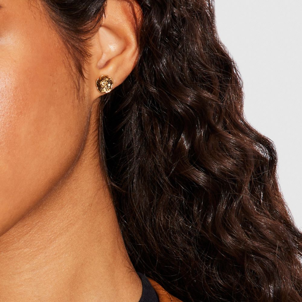 Tea Rose Stud Earrings