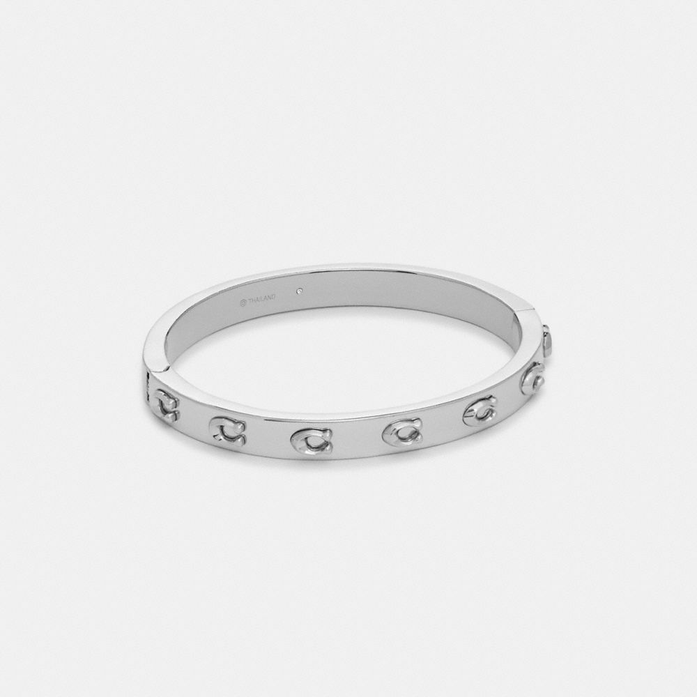 Pegged Signature Hinged Bangle